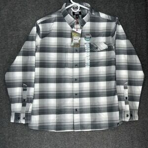 Men's Gray Plaid Shirt